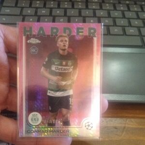 Topps Chrome Soccer Card  - Red and Black